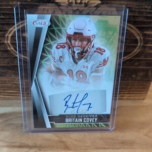 2022 Sage Britain Covey Rookie Autographed Card Utah Eagles
